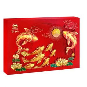BÁNH TRUNG THU TRĂNG VÀNG – HOÀNG KIM VINH HIỂN HỘP 4 BÁNH VÀ 1 TRÀ