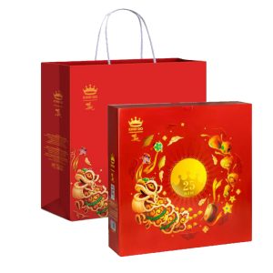 DÒNG BIẾU TẶNG LỚN - HỘP 4 BÁNH KÈM TÚI GIẤY