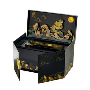 BÁNH TRUNG THU TRĂNG VÀNG – BLACK AND GOLD HỘP 2 BÁNH